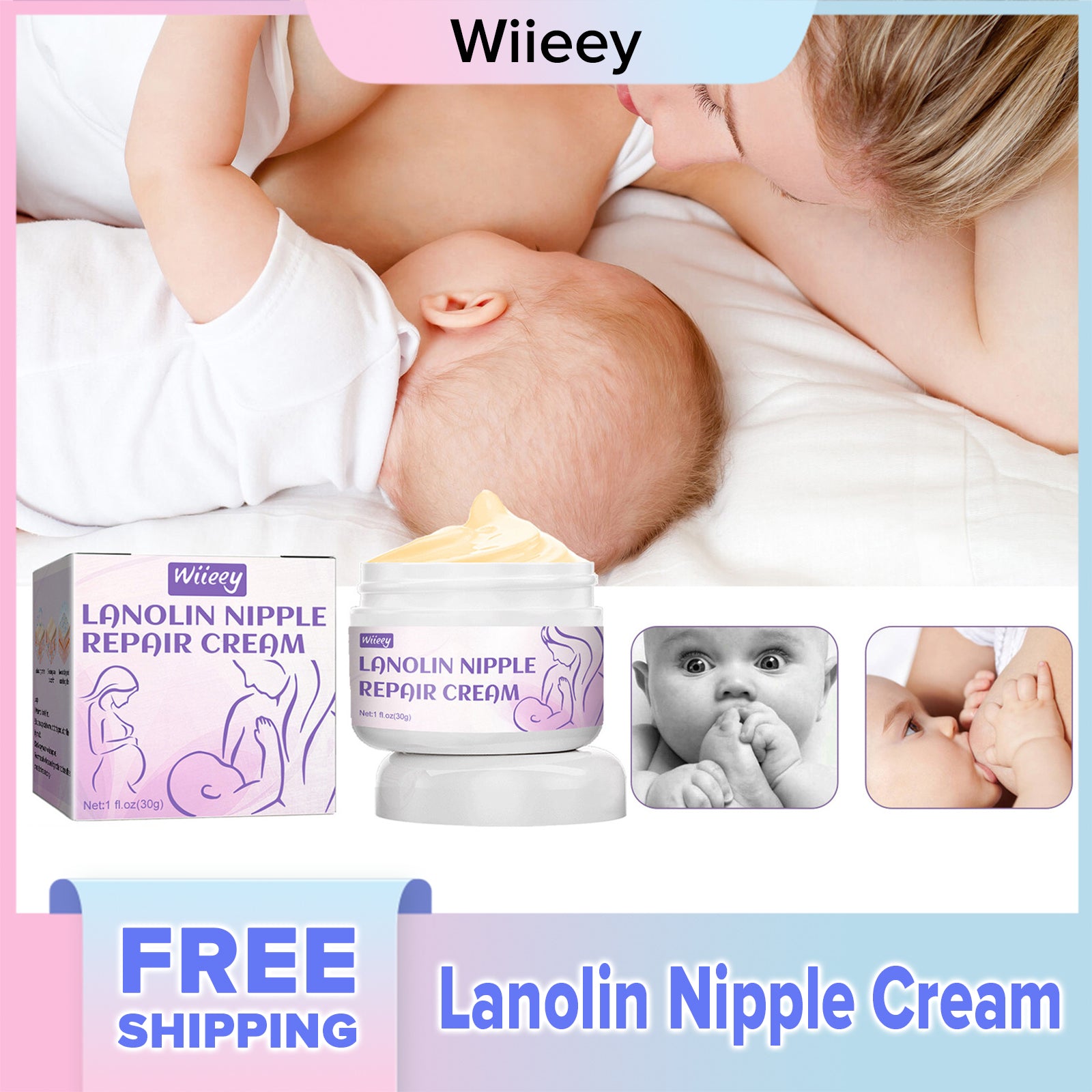 Wiieey Lanolin Nipple Cream with Moisturizing, Relieve Pain And Season –  jaynehoe