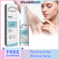 West&Month Permanent Hair Removal Spray Hair Growth Inhibitor Natural Painless Depilatory Cream Body Armpit Private Parts Hair Remover(20ml)