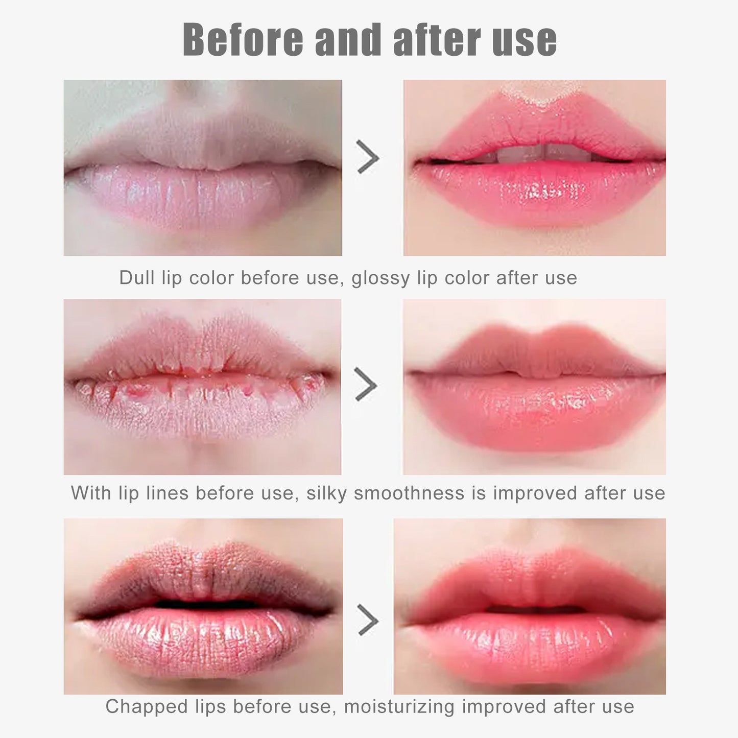 EELHOE Cherry Crystal Lip Masks Collagen Lip Plumper Anti-drying Lightening Lip Wrinkles Moisturizing Hydrating Sexy Lips Care(5pcs)