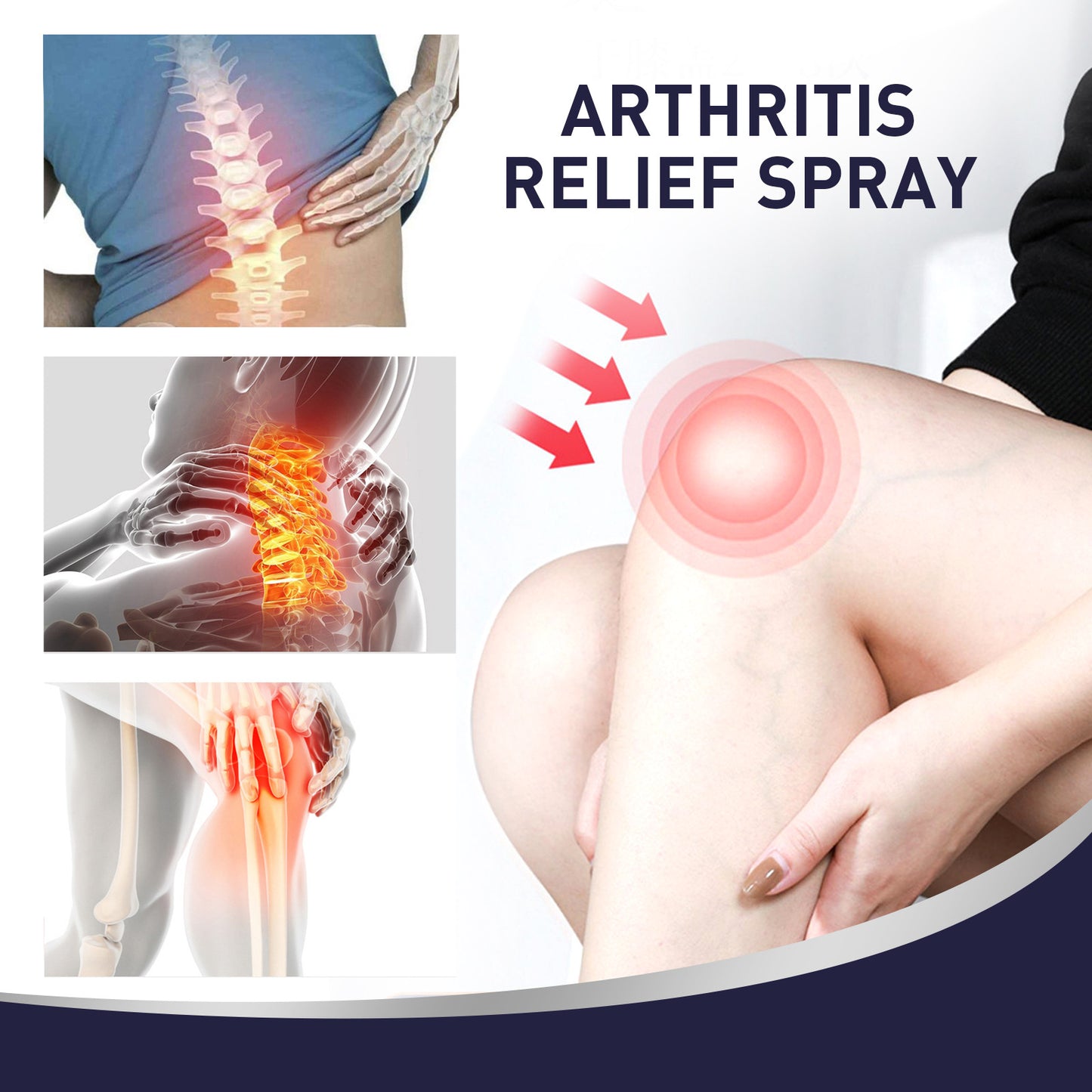 South Moon Arthritis Relief Spray Pain Relief Rheumatoid Arthritis Pain Relief Spray Muscle Sprain Knee Waist Shoulder(30ml)