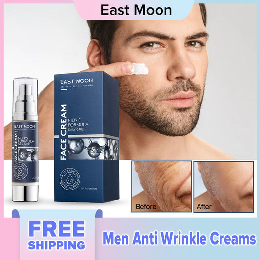 East Moon Men Anti Wrinkle Creams Collagen Anti Aging Face Cream Moisturizing Hyaluronic Acid Cream Facial Care