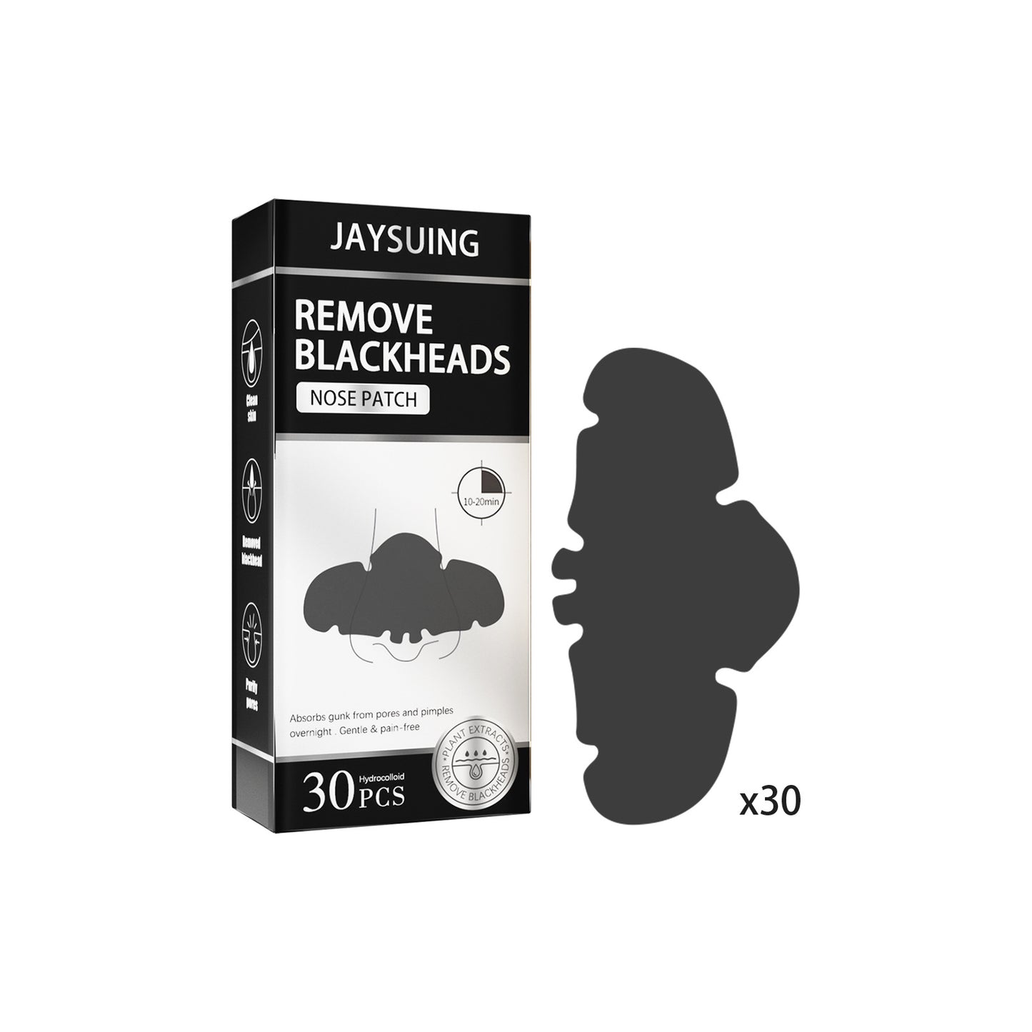 Jaysueing For Removing Blackheads Removing Blackheads Closing Pores And Absorbing Blackheads Nasal Membrane(30pcs)
