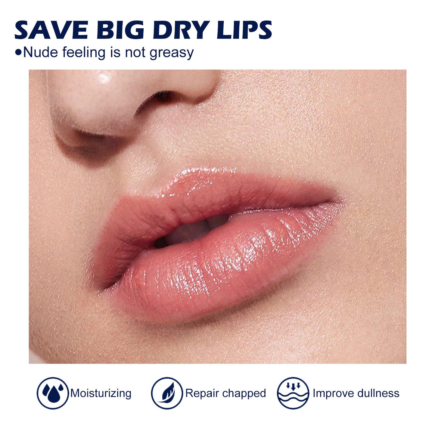 East Moon Men's lipstick Anti chapped and Dead Skin Lip Care Moisturizing Lip Care