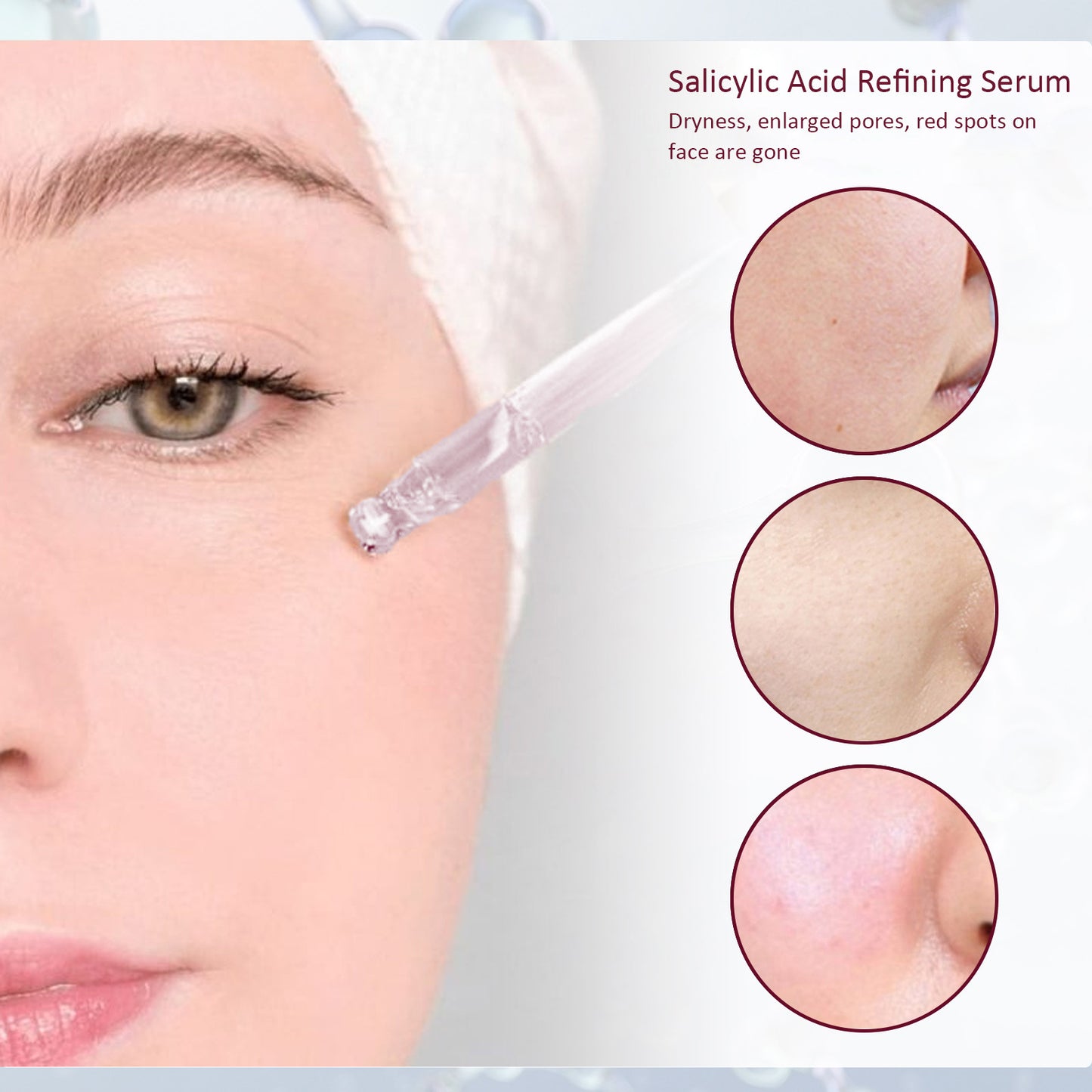 EELHOE Salicylic Exfoliant Facial Serum Facial Serum for Brightening Exfoliating and Hydrating(30ml)