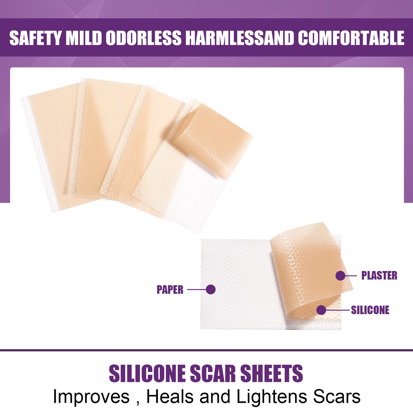 EELHOE Silicone Scar Sticker Fade Scars Stretch Marks