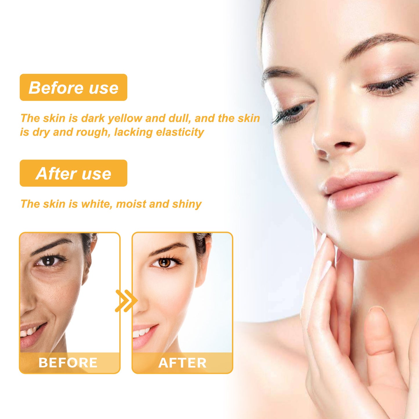 EELHOE Brightening Peel Off Mask Lighten Melanin Remove Blackhead Anti-Wrinkle Lifting Firming Whitening Freckle Face Tear Mask(100g)